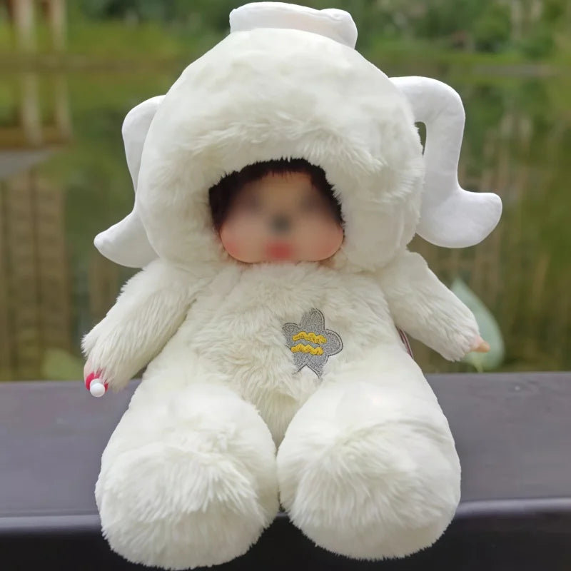 Thú Nhồi Bông Hoạt Hình Dễ Thương 12 Con Giáp Tư Thế Ngồi Biến Hình Siêu Dễ Thương Quà Tặng Đồ Chơi Sang Trọng Phụ Kiện Anime