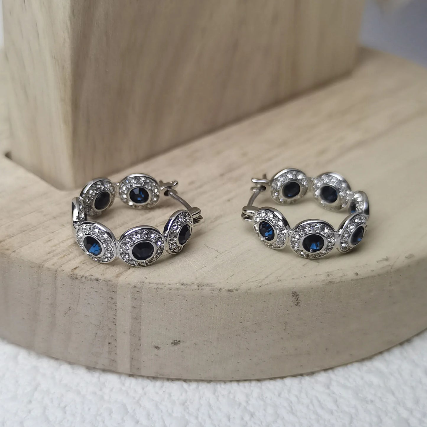 2025 New Original Round Water Drop Crystal High Jewelry Set Fashion Dazzling Women's Bracelet Earring Necklace Ring Wedding Gift