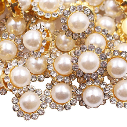 8mm-12mm Sunflower Sewing Claw Rhinestones Crystals Glass Beads Buttons Stones Sew On Rhinestone for Clothes Sewing Accessories