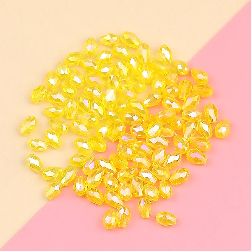 High-grade exquisite Austrian color crystal beads 3X5mm/100PCS crystal faceted beads jewelry DIY bracelet necklace accessories