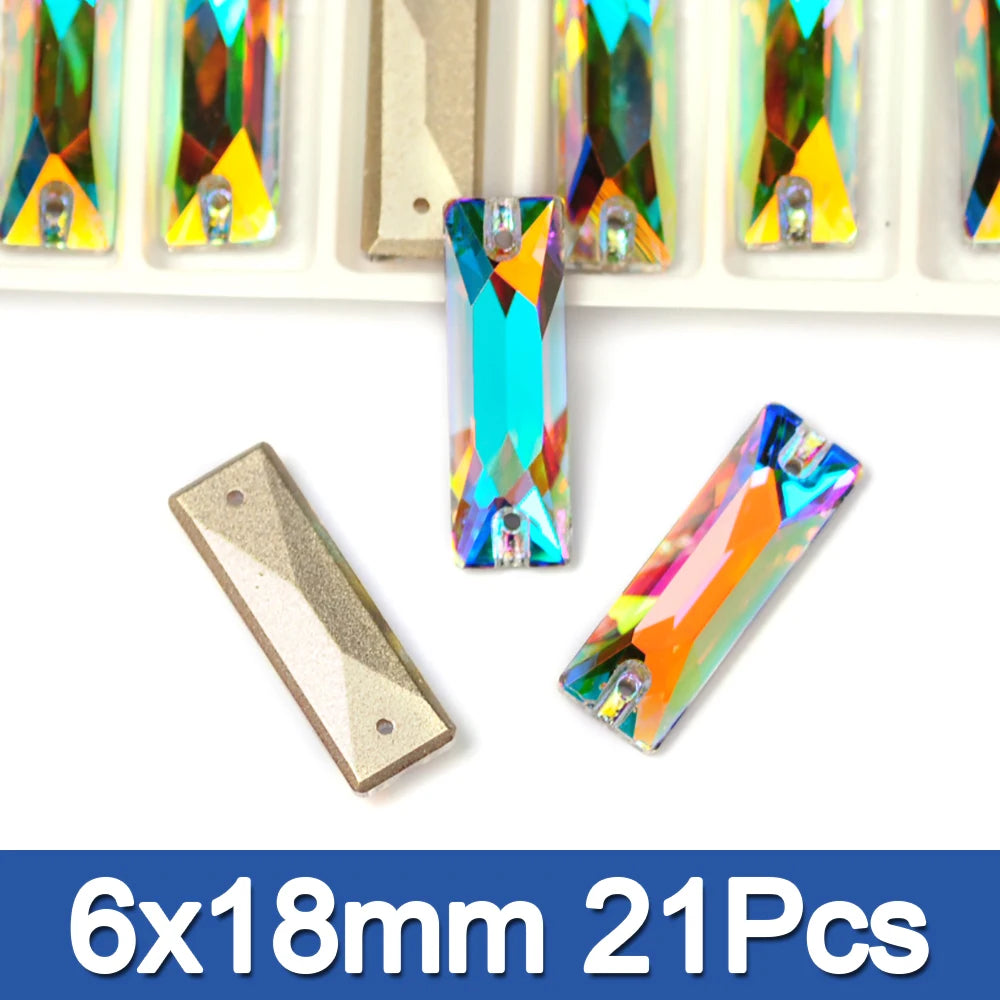 PUBRILEX Crystal AB Mix DIY Craft Supplies Needlework Sewing Gemstones Flatback Glass Strass Crystals Rhinestones For Clothing