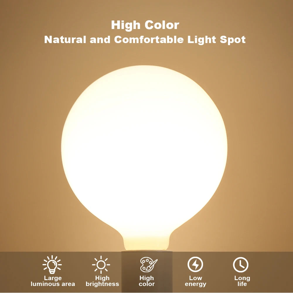 E27 LED Bulb AC 220V 110V G80 G95 G125 Energy Saving Global Light Lampada Ampoule LED Light Bulb Cold Warm White LED Lamp