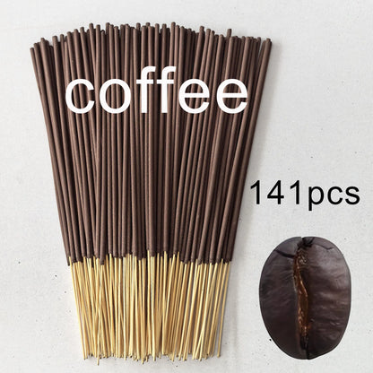 11/77/141Pcs, High-Grade Coffee-Scented Incense Sticks, Made of Natural Fragrance Powder, More Suitable for Those Who Love the Coffee Scent, a Must-Have for Home with Long-Lasting Fragrance