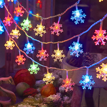 Dây Đèn LED Snowflake Trang Trí Nhà Cửa Giáng Sinh Đám Cưới Đèn Trang Trí Giáng Sinh Tại Nhà Trang Trí Tiệc Navidad