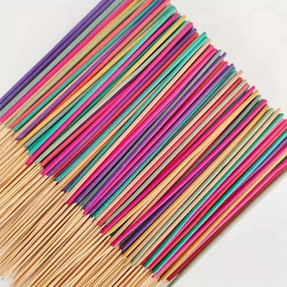 30-240pcs Aromatherapy Incense Sticks Mixed Set Natural Fragrances Lavender Rose Ocean Incense Stick for Home Yoga Meditation