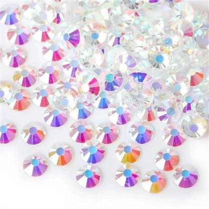 Super Glitter Crystal AB Non Hotfix Rhinestones SS3-SS50 FlatBack Strass Sewing&Fabric Garment Nail Art Rhinestones Decorations
