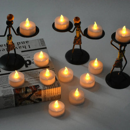 Nến Trà LED Không Lửa Màu Vàng Ấm Candlium Gói 12 Chiếc Chạy Bằng Pin Thời Lượng 200+ Giờ Dùng Cho Đèn Cầy Kỷ Niệm Trang Trí Đám Cưới