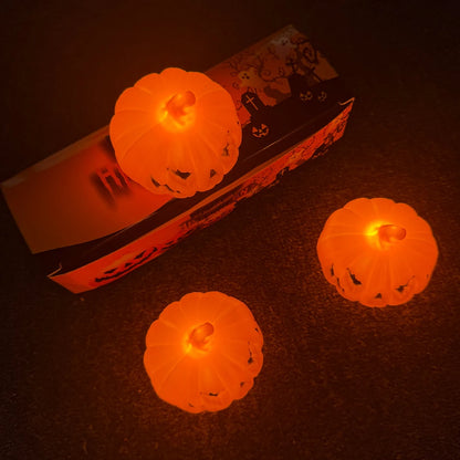 Pumpkin Lantern Candle Light Halloween Skull Ghost Face Lamp Kids Gift For Bedroom Garden Party Decoration Atmosphere Light