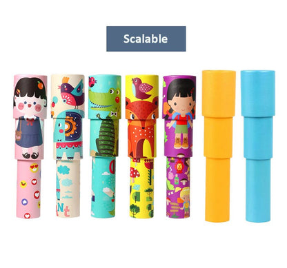 Scalable Rotation Kaleidoscope 30cm Magic Changeful Adjustable Fancy Colored World Toys For Children Autism Kid Puzzle Toy Gifts