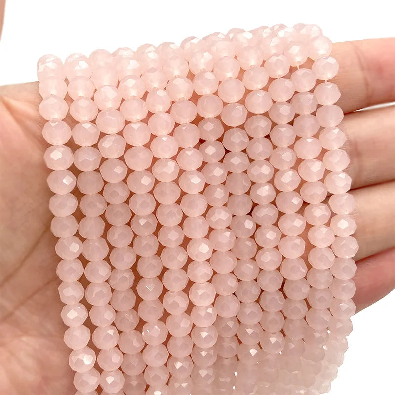 Multicolor 2 3 4 6 8mm Austria Faceted Crystal Beads Loose Spacer Round Glass Beads Bracelet DIY for Jewelry Making