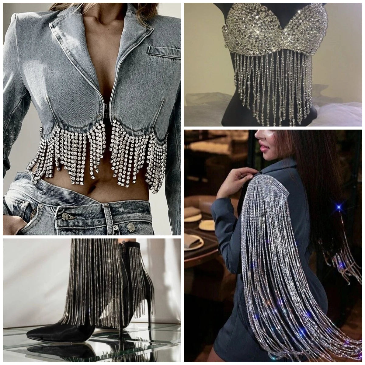 1Yard 10Yards/roll SS6-SS16 Crystal AB Claw Rhinestone Glass Sewn On Rhinestones Chain for Needlework Fabric Sewing Trimmings