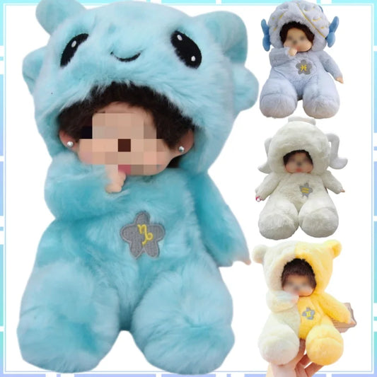 Mignonne Poupée en Peluche Dessin Animé Série Douze Signes du Zodiaque Pose Assise Transformation Super Mignon Jouet en Peluche Marchandise Anime Cadeau Compagnon