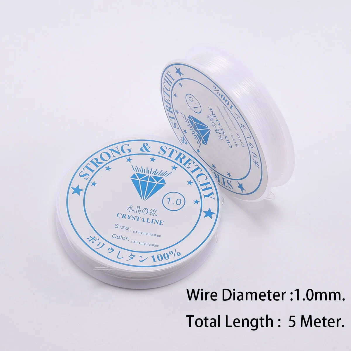 6 Rolls/1bag Elastic String for Bracelets Elastic Bracelet String Crystal String Stretch Bead Cord for DIY Jewelry Making