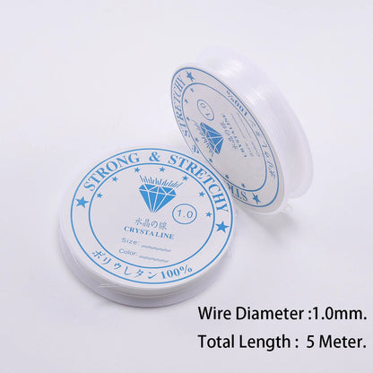 6 Rolls/1bag Elastic String for Bracelets Elastic Bracelet String Crystal String Stretch Bead Cord for DIY Jewelry Making