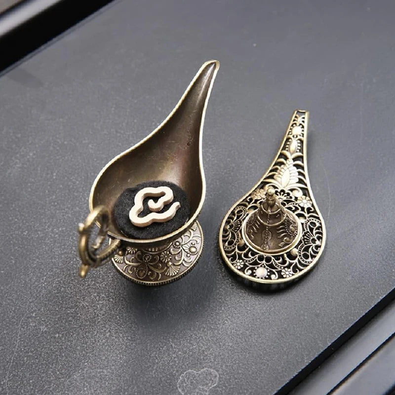 Antique Style Lamp Metal Incense Burner Scented Unscented Candle Holder Home Decor Gift Arabic Incense Burner