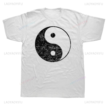 Ching Kungfu Art Chinese Yin Yang Tai Chi Tshirt Awesome Short Sleeve Gift T Shirt Causal Fashion Summer Style Vintage T-Shirt
