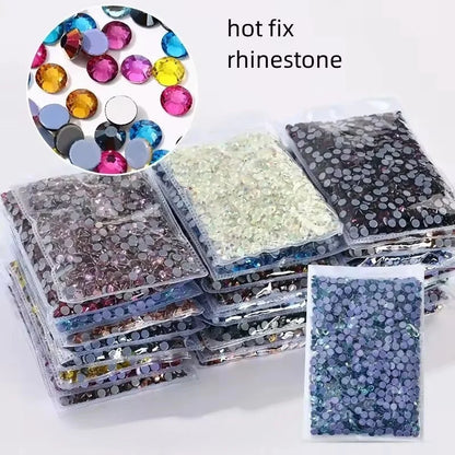 High Quality bulk Hotfix Rhinestones Ss6-ss30 Стразы Flatback Stones Glitter Crystal And Strass For Diy Nail Accessories
