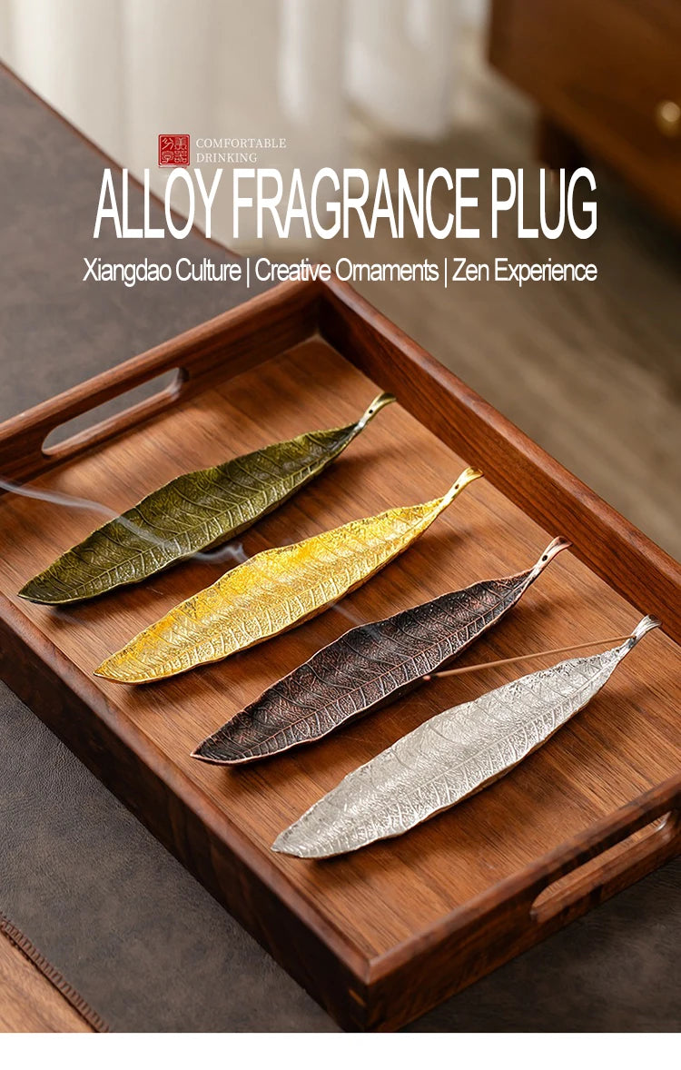 Long Leafs Censer Incense support rods Holder Ash Catcher incense stand Meditation Room Yoga insence burner Accessories XX003