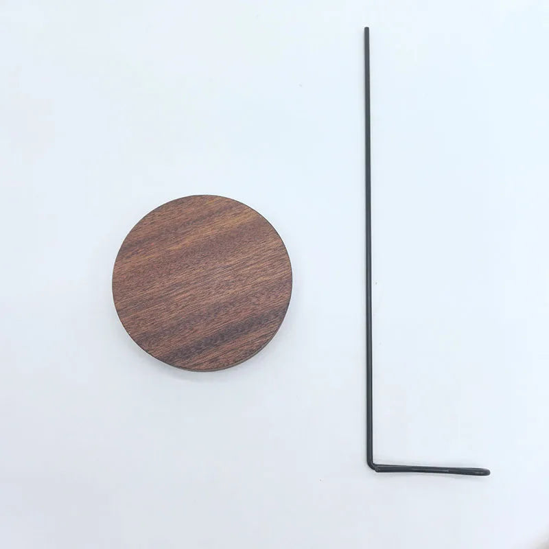 Lnsence Burner Upside Down Incense Burner Incense Stick Holder Wooden Round Incense Tray Ornament Bedroom Home Yoga Decoration