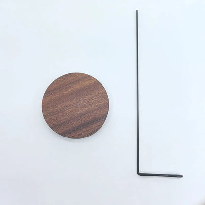 Lnsence Burner Upside Down Incense Burner Incense Stick Holder Wooden Round Incense Tray Ornament Bedroom Home Yoga Decoration