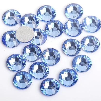 Glitter Crystal стразы Non Hotfix Rhinestones DIY Glass Rhinestone Flatback Diamond Nails Crystals Strass For Nail Charms Dress