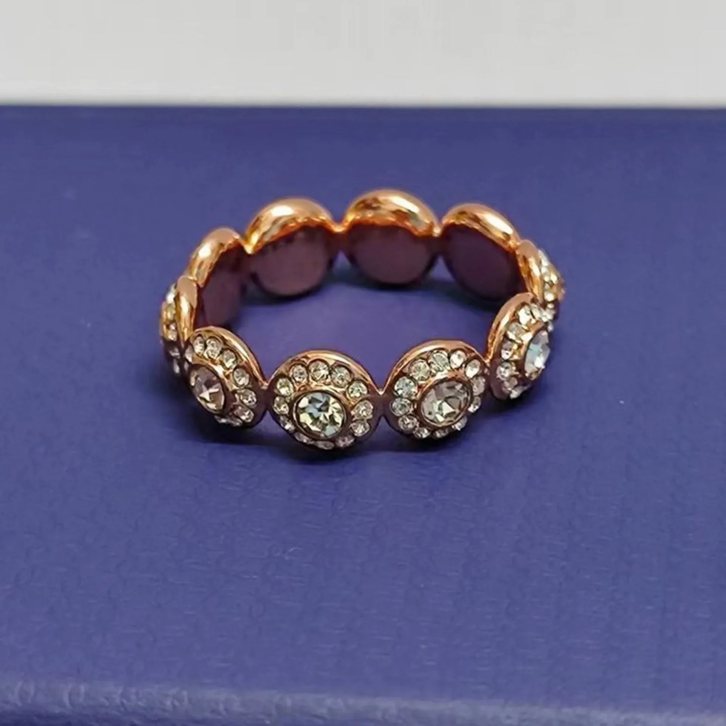 2025 New Original Round Water Drop Crystal High Jewelry Set Fashion Dazzling Women's Bracelet Earring Necklace Ring Wedding Gift