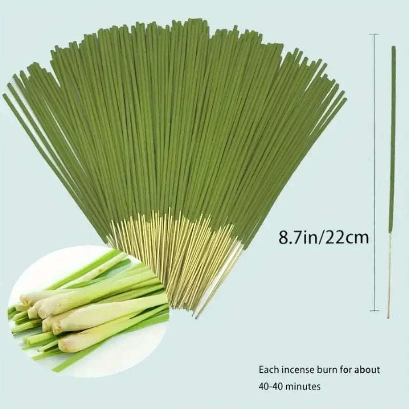 22CM Fragrance Lemongrass Incense Stick Incense Is Suitable for Home Office To Remove Odor and Lasting Fragrance