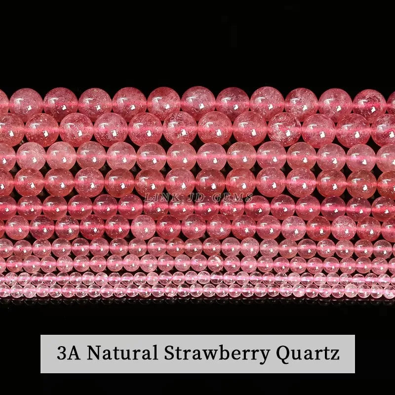 3A Natural Rock Quartz Beads Round Loose Spacer Flaws White Crystal For Jewelry Making Bracelet Necklace Diy Accessory Findings