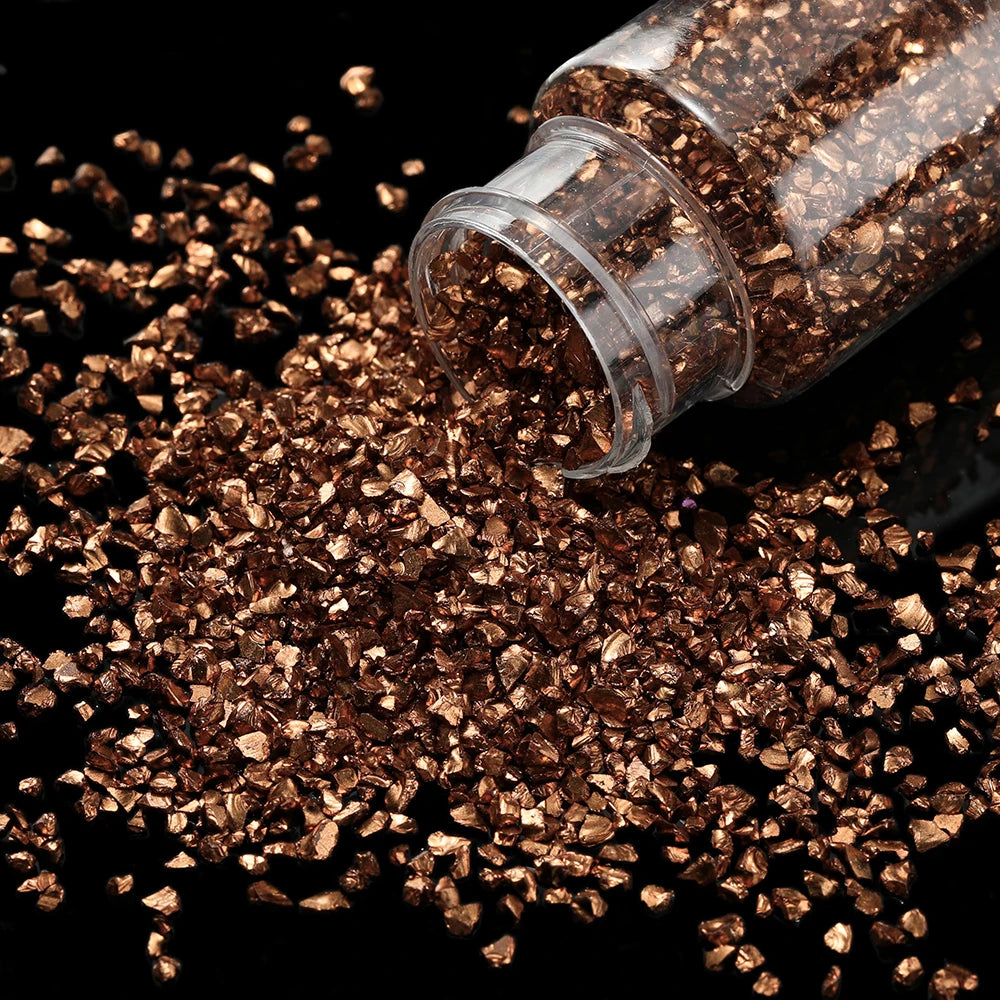 30g/Bottle Glass Crushed Stones Resin Fillings for DIY Epoxy Resin Mold Irregular Crystal Nail Art Decoration Jewelry Making