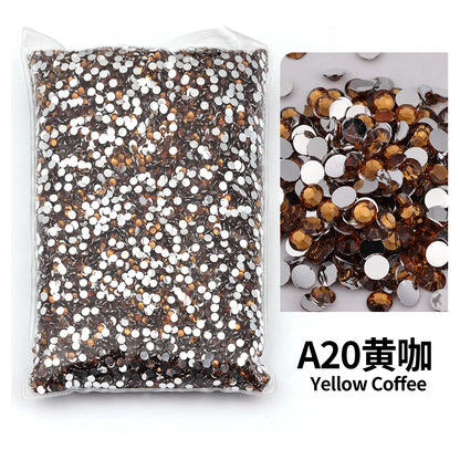 size 2mm,3mm,4mm,5mm,6mm Big Package Resin Non Hot Fix Rhinestones Bulk Wholesale Flat Crystals Nail Diy Glitters Cтразы Stone