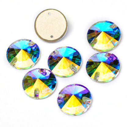 PUBRILEX Crystal AB Mix DIY Craft Supplies Needlework Sewing Gemstones Flatback Glass Strass Crystals Rhinestones For Clothing