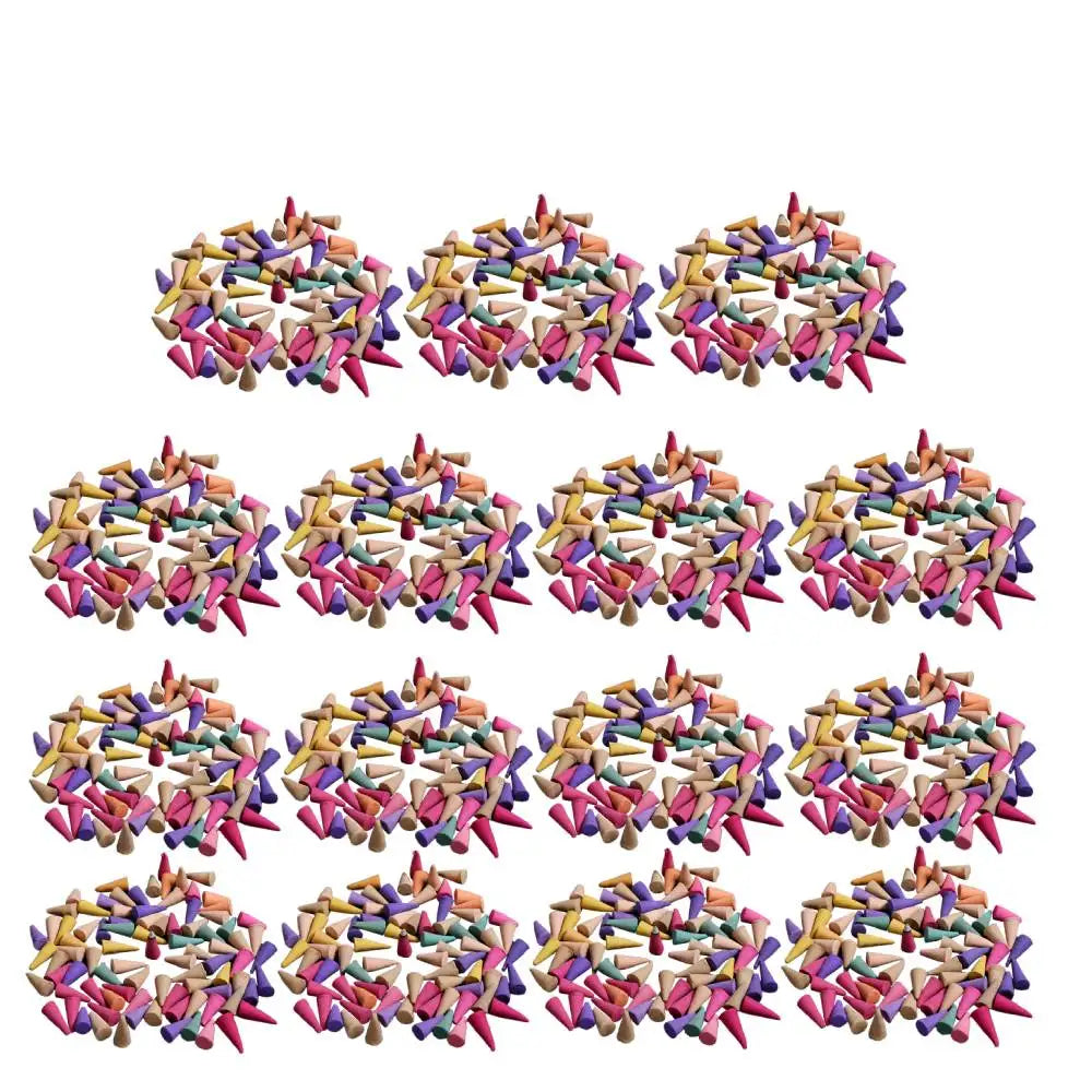 60-600pc Natural Reflux Tower Incense Smoke Odor Remove Anxiety Relief Fragrance Incense Cone Meditation Relaxation Aromatherapy