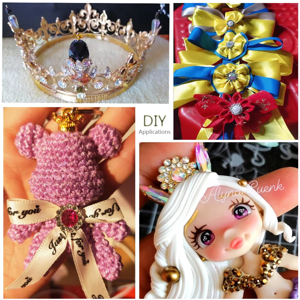 8mm-12mm Sunflower Sewing Claw Rhinestones Crystals Glass Beads Buttons Stones Sew On Rhinestone for Clothes Sewing Accessories