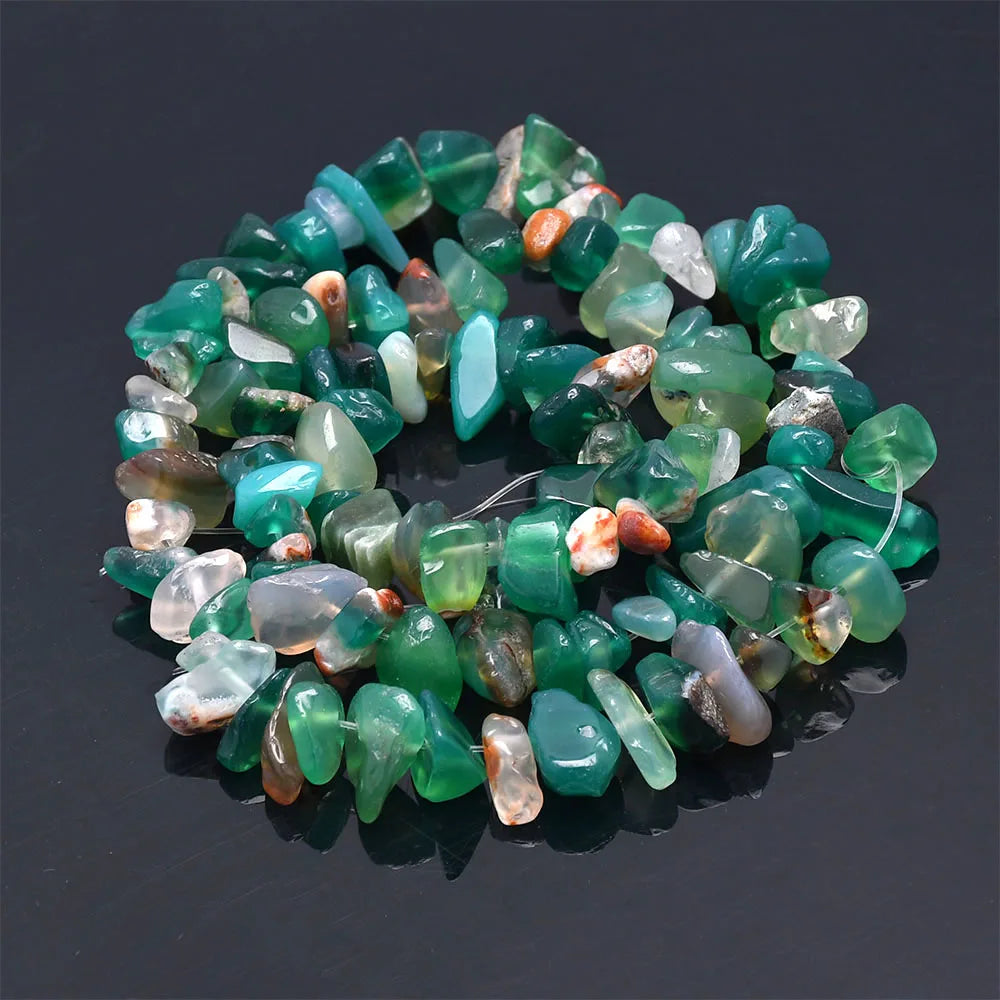 16 inch Natural Stone Beads Chips Beads 5-8mm Irregular Crystal Agate Gravel Beads Diy Bracelet For Jewelly HK058