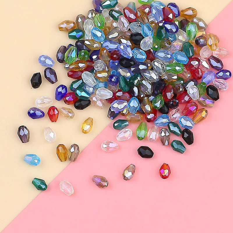 High-grade exquisite Austrian color crystal beads 3X5mm/100PCS crystal faceted beads jewelry DIY bracelet necklace accessories