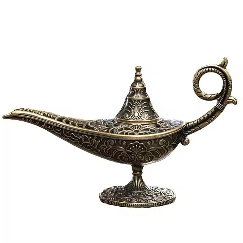 Antique Style Lamp Metal Incense Burner Scented Unscented Candle Holder Home Decor Gift Arabic Incense Burner