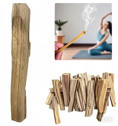Palo Santo Natural Incense Sticks High Oil Content for Indoor Aromatherapy Refreshing Breath Meditation 10pcs