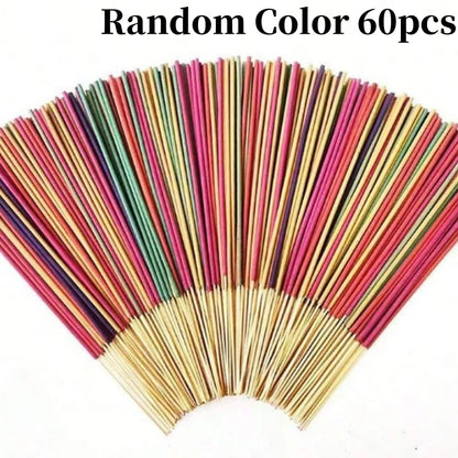 30-240pcs Aromatherapy Incense Sticks Mixed Set Natural Fragrances Lavender Rose Ocean Incense Stick for Home Yoga Meditation