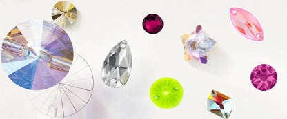 PUBRILEX Crystal AB Mix DIY Craft Supplies Needlework Sewing Gemstones Flatback Glass Strass Crystals Rhinestones For Clothing