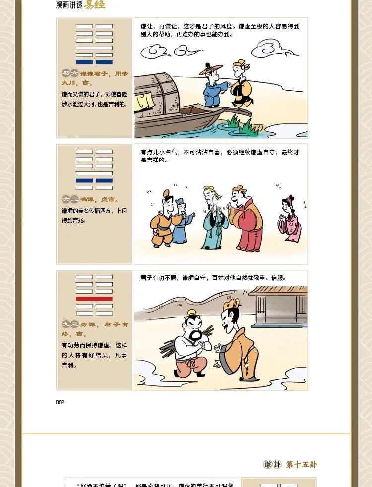 Comic Explaining the I Ching: Authentic Vernacular Explanation of the I Ching and Zhou Yi for Beginners64Classic Book of Chinese