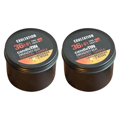 Nến Khẩn Cấp 36 Giờ 3 Bấc, Nến Sáp Ong Bền Lâu Hương Thơm Tựa Nến Sinh Tồn Cho Gia Đình Cắm Trại Câu Cá