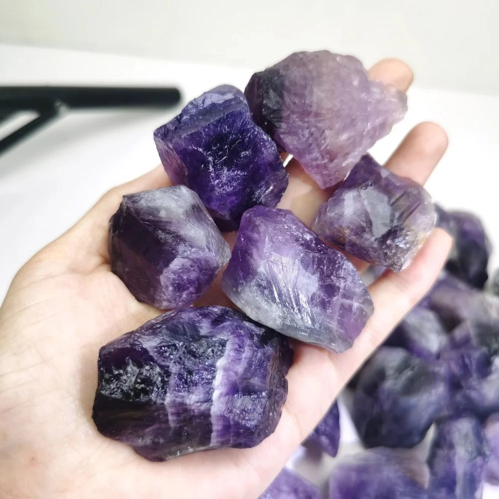 Natural Amethyst Raw Energy  Gemstone Healing Crystal Mineral Quartz Reiki Chakra style crystal gemstone Aromatherapy Stone