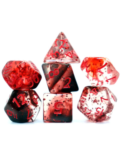 7pcs Set Crystal style DND Dice Set Polyhedral Table Game Dice Role-Playing RPG Dice