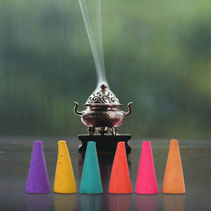 60-600pc Natural Reflux Tower Incense Smoke Odor Remove Anxiety Relief Fragrance Incense Cone Meditation Relaxation Aromatherapy
