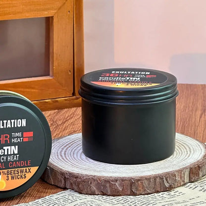Nến Khẩn Cấp 36 Giờ 3 Bấc, Nến Sáp Ong Bền Lâu Hương Thơm Tựa Nến Sinh Tồn Cho Gia Đình Cắm Trại Câu Cá