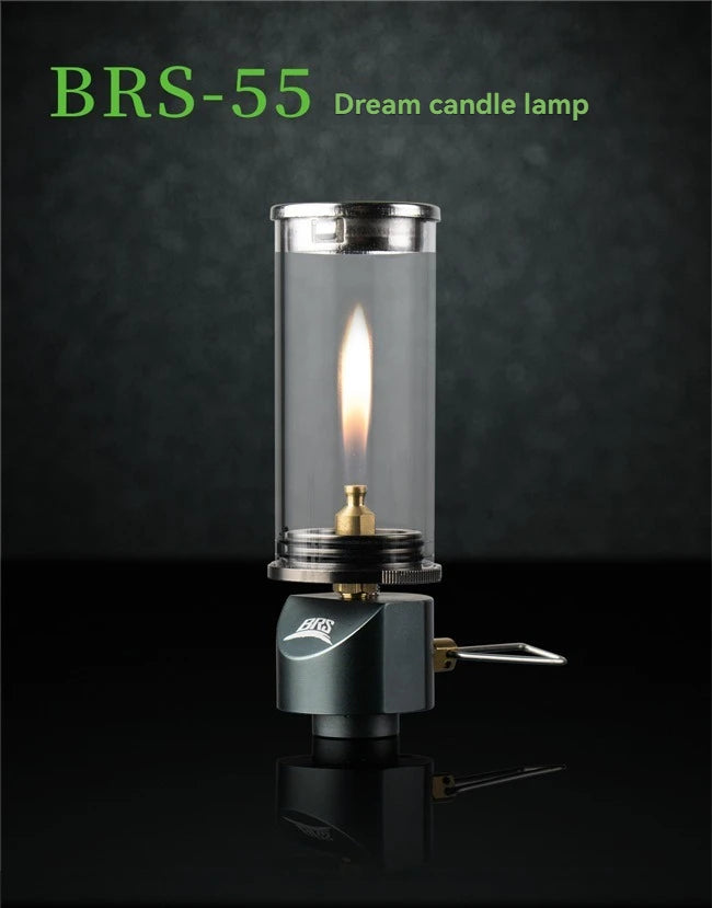 BRS-55 Dreamlike Candlelight Lamp Tent Lighting Equipment Camping Lamp Windproof Gas Candle Lamp Outdoor Camping Lights