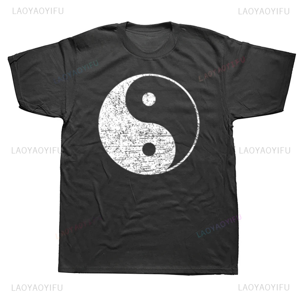 Ching Kungfu Art Chinese Yin Yang Tai Chi Tshirt Awesome Short Sleeve Gift T Shirt Causal Fashion Summer Style Vintage T-Shirt