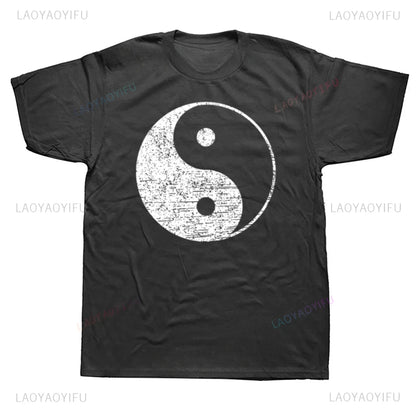 Ching Kungfu Art Chinese Yin Yang Tai Chi Tshirt Awesome Short Sleeve Gift T Shirt Causal Fashion Summer Style Vintage T-Shirt
