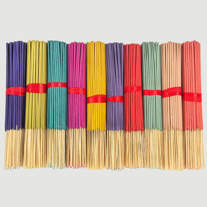 7 Sets of 140 Incense Sticks, Available in Four Seasonal Sets: Rose, Lavender, Sandalwood, Jasmine, Mint, Cherry Blossom, Herbal and Dragon Bloodwood, Each Pack Contains 20 Sticks, Suitable for Home, Office, Yoga, Meditation,