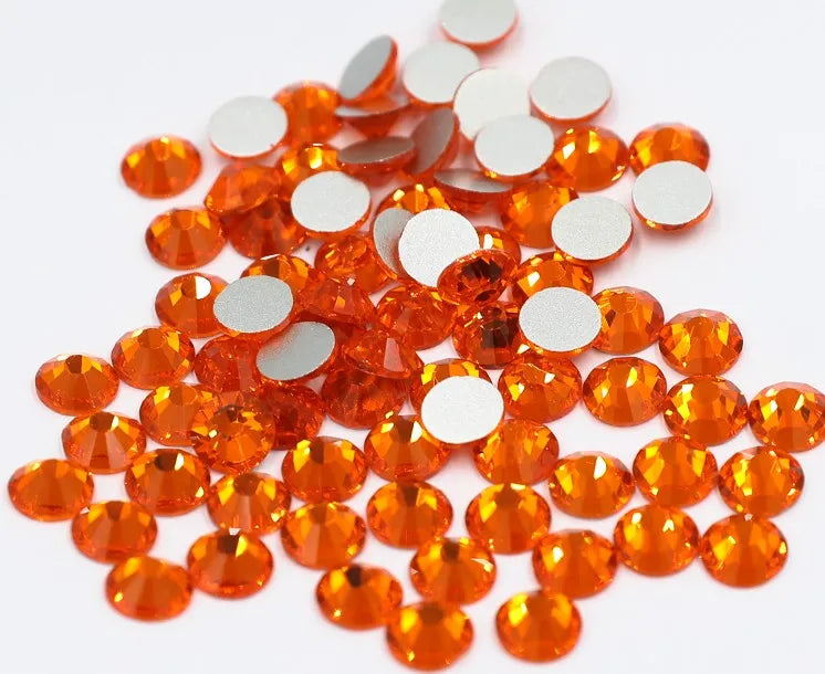 Multi colors SS3-SS30 Non Hot Fix Rhinestones flat back crystal strass glitter stone for DIY manicure 3D nail art fabric garment